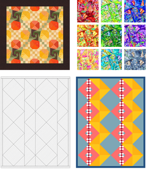 EQ Freebies Don't miss September's free downloads and lesson for EQ8!Project of the Month: Pretty PumpkinsFabric of the Month: Illuminations (and fabric giveaway!)Design & Discover Lesson: Strip Quilts