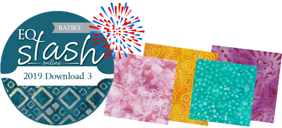 Each Stash add-on installs over 1,000 of the newest fabrics, provided by participating fabric companies, right into your EQ Fabric Library! Each fabric includes collection, designer and SKU information. Design with new collections from Hoffman, Northcott, Moda, and lots more! View Stash add-ons >>