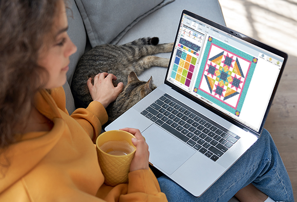 Special Offer: EQ8 Sale! Save 20% on EQ8 today! If you have EQ7, EQ6, or EQ Mini, you get extra savings with our special upgrade pricing! Install EQ8 in just minutes and with our free beginner lesson, you'll have your first quilt designed today! Need help? Call us or use our Live Chat!