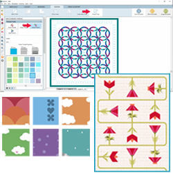 EQ Freebies Don't miss this month's free downloads, fabric giveaway, and lesson for EQ8! Project of the Month: Vivacious Vines Fabric of the Month: Dream by Kristy Lea of Quiet Play (and fabric giveaway!) Design & Discover lesson: Bed-Sized Quilts Using the Layout Libraries