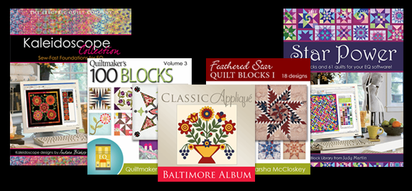 Add Blocks to your EQ8! Want some new blocks to play with? Making a special project? We've got hundreds of pieced and applique blocks you can add to your EQ8! (Some include quilts too!)