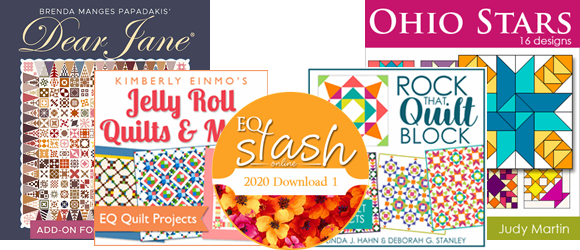 25% Off EQ Add-ons There are dozens of ways to add new blocks, fabrics, and quilt projects to your EQ software! Download new fabric collections from top manufacturers, pieced and appliqué blocks, or all kinds of quilt projects that are ready to be printed and sewn! View all EQ Add-ons >